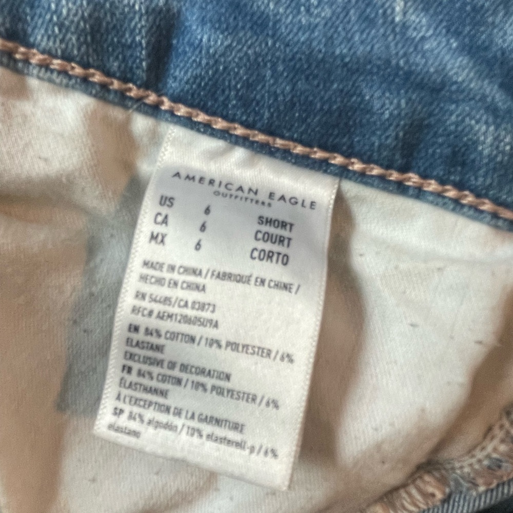 AMERICAN EAGLE HOGH RISE RIPPED JEGGINGS - Picture 8 of 9